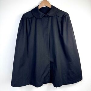 Vintage Wool Cape Black Women's Size S/M